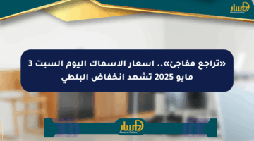 «تراجع مفاجئ».. أسعار الأسماك اليوم السبت 3 مايو 2025 تشهد انخفاض البلطي